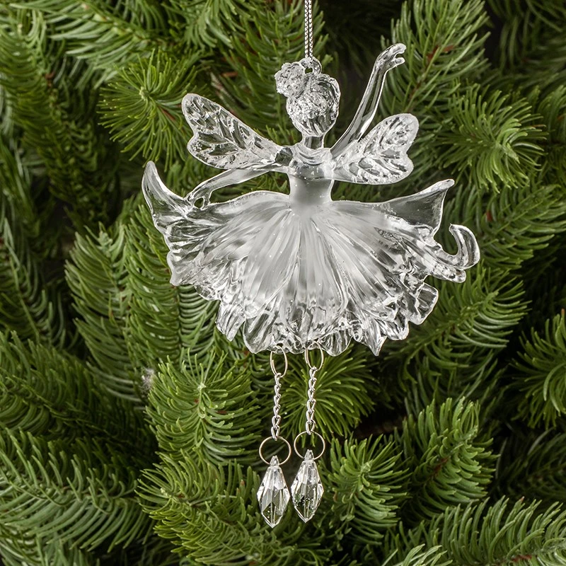 Коледна играчка Сребриста фея Димс-92, WL125